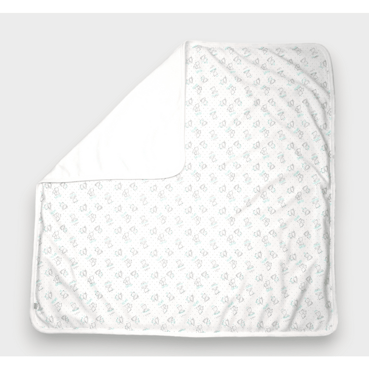 Rainy Păturică de vară pentru bebeluși cu ursuleți gri Baby 85x85 cm.
