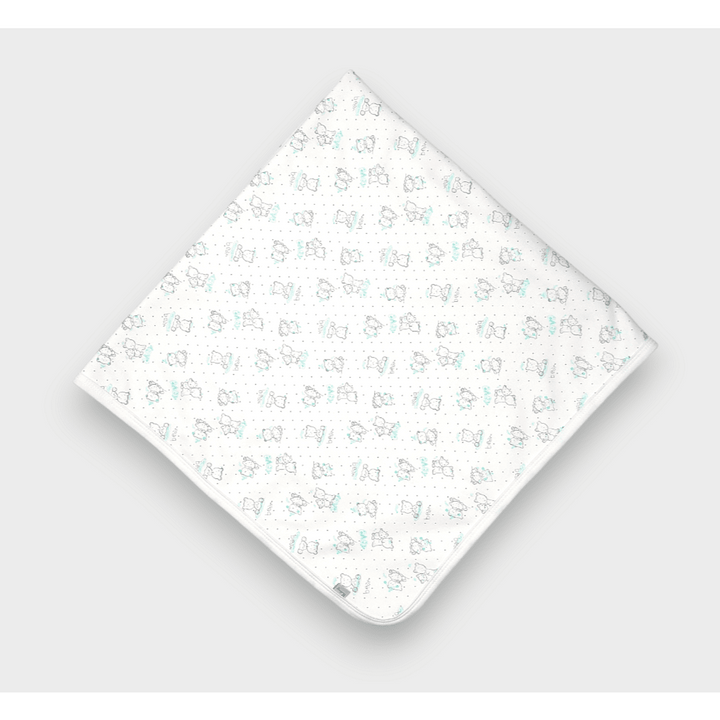 Rainy Păturică de vară pentru bebeluși cu ursuleți gri Baby 85x85 cm.