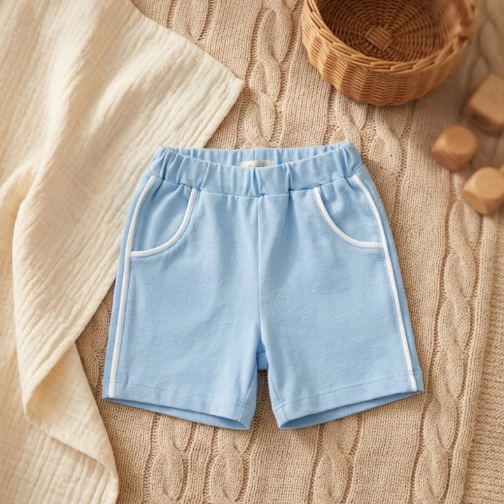 Pantaloni scurți pentru bebeluși Rainy cu cordon, 62-92 cm, model „ocean”