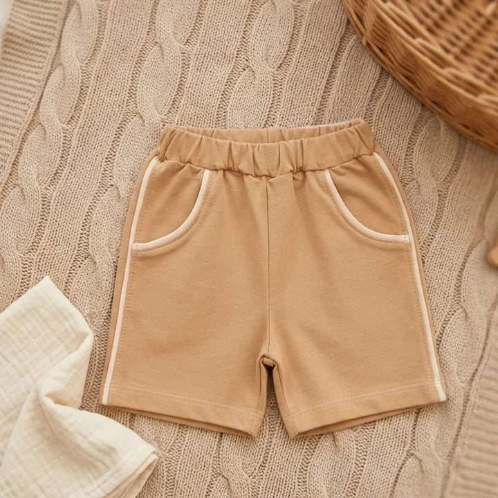 Rainy Pantaloni scurți pentru bebeluși cu elastic 62-92 cm. moca