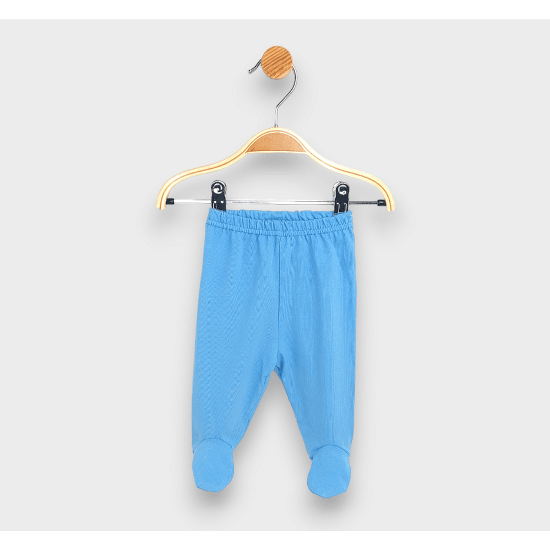Rainy Pantaloni cu botoșei pentru bebeluși 48 - 62cm. albastru