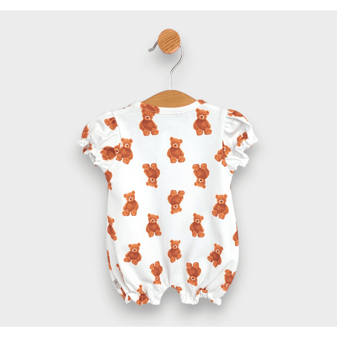 Salopetă pentru bebeluși Rainy Premium Bears cu mâneci scurte, 56-80 cm, pentru fetițe