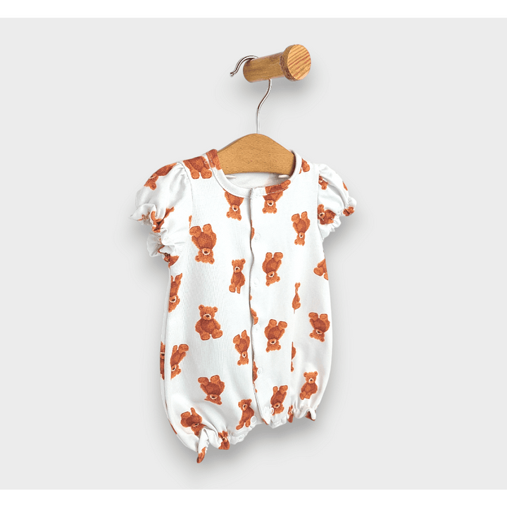 Salopetă pentru bebeluși Rainy Premium Bears cu mâneci scurte, 56-80 cm, pentru fetițe