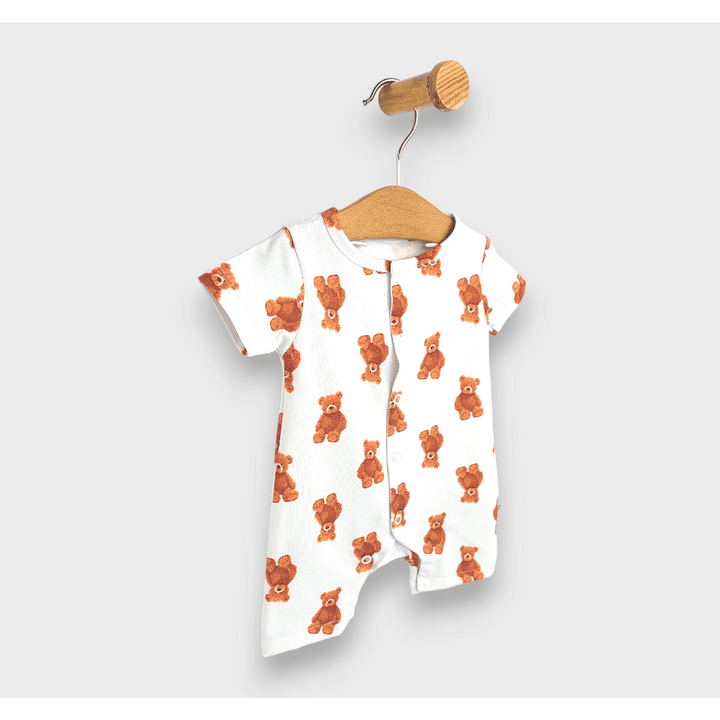 Salopetă pentru bebeluși Rainy Premium Bears cu mânecă scurtă 56-80 cm.