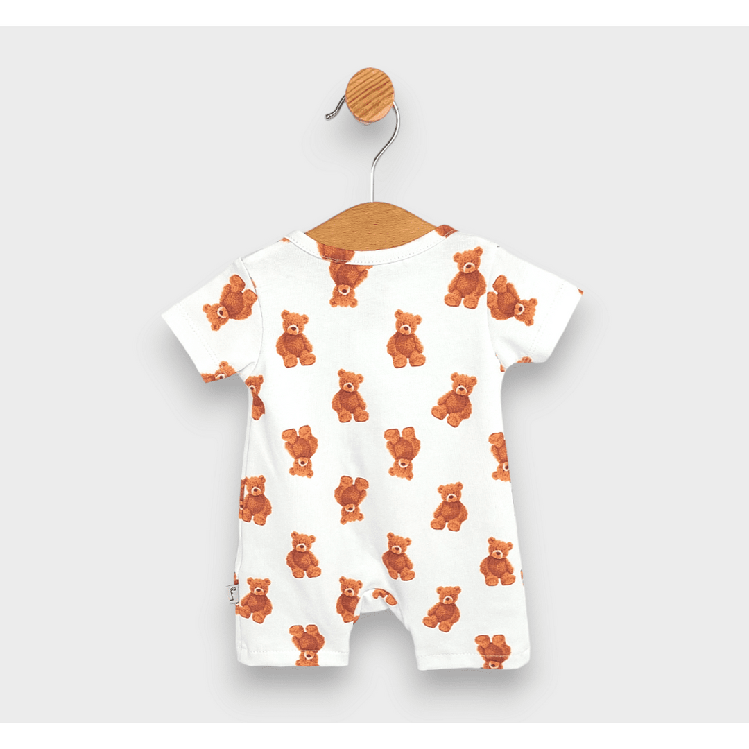 Salopetă pentru bebeluși Rainy Premium Bears cu mânecă scurtă 56-80 cm.