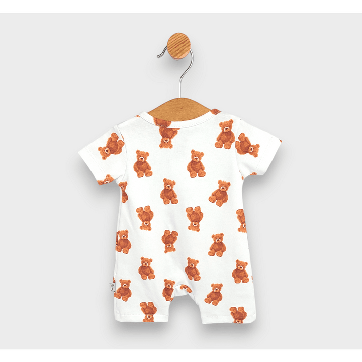 Salopetă pentru bebeluși Rainy Premium Bears cu mânecă scurtă 56-80 cm.