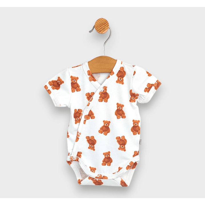 Set complet pentru nou-născuți Rainy Premium 10 piese Bears Vară + suzetă Bibs cadou