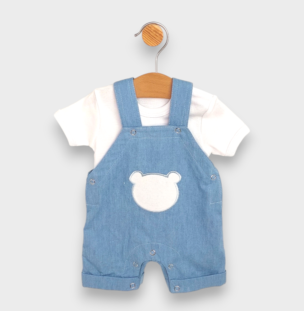 Rainy Set bebe 2 piese Ursuleț 56-80cm. denim