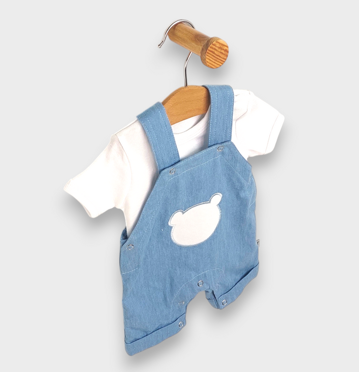 Rainy Set bebe 2 piese Ursuleț 56-80cm. denim