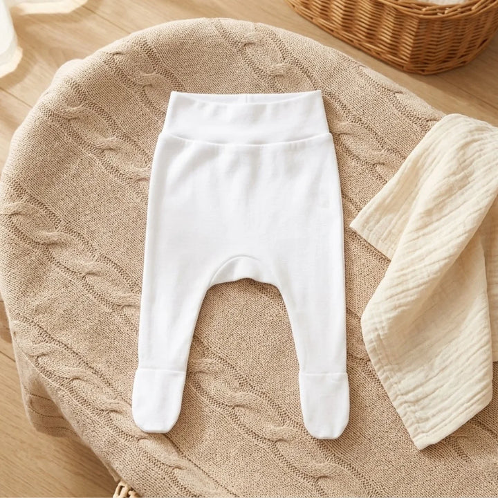 Rainy Pantaloni cu botoșei pentru bebeluși 56-80 cm alb