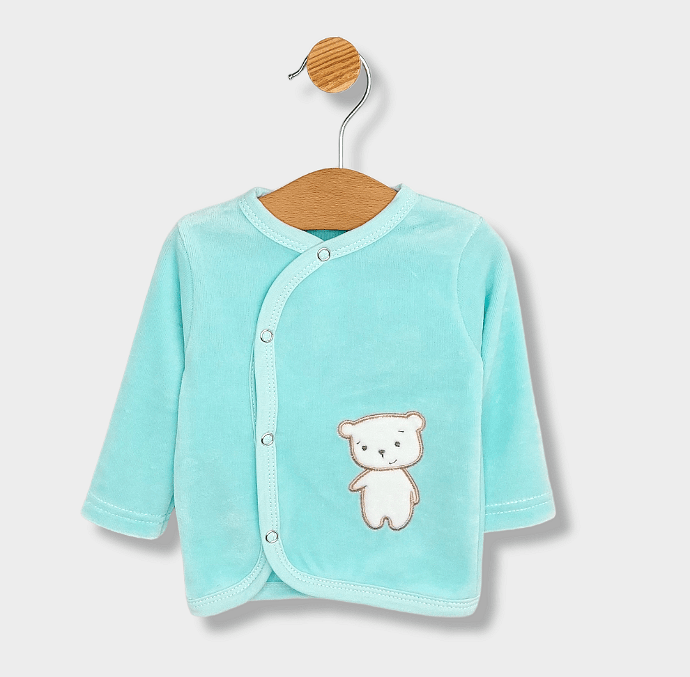 Set de iarnă pentru bebeluși pentru externare 7 piese Rainy Welcome Baby Bear